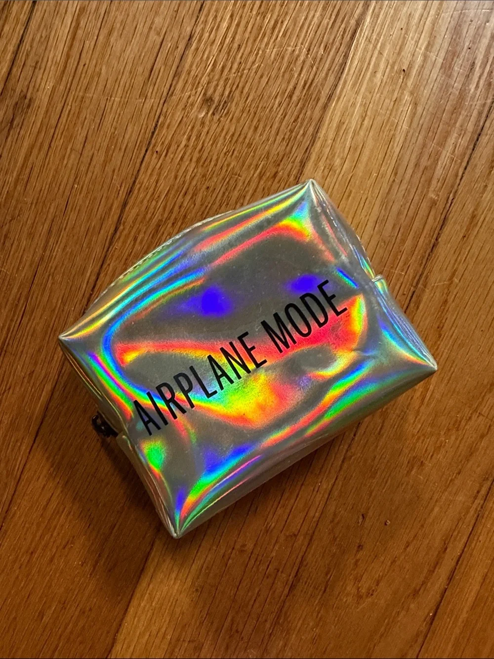 Holographic Gold Travel Pouch